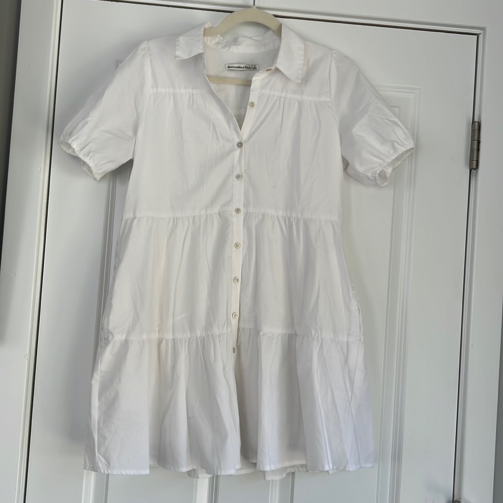 Abercrombie & Fitch White poplin dress size S